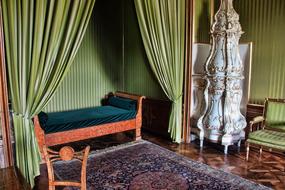 Interior of bedroom in Valtice Czech Republic