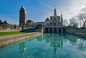 Germany city pond