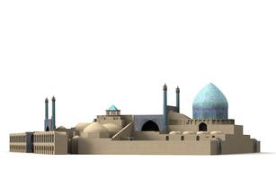 3d king mosque in Isfahan, Iran