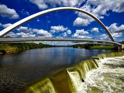 arched footbridge in iowa