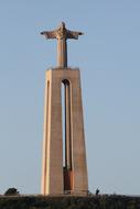 Beautiful, huge statue of Christ in Lisbon, Portugal