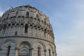 part of Pisa tower, Italy