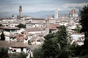 Cathedral of Santa Maria del Fiore in old city, italy, Florence