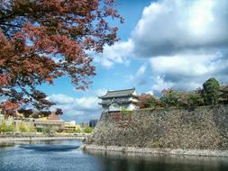 osaka castle near the river