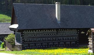 houses in the village Cicmany, Slovakia