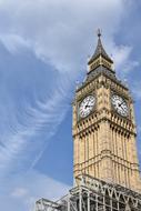 London Big Ben and blue sky