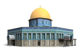 dome of the rock jerusalem 3d model