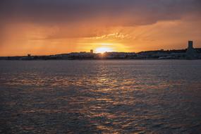 Tejo Lisboa sunset