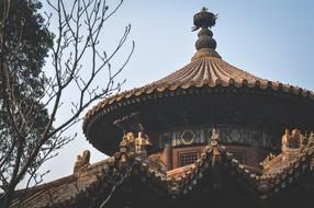 Building Temple roof