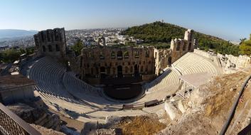 panoramic view of the building in rome