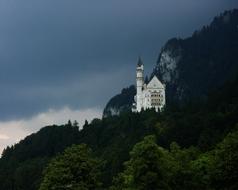 Castle Bavaria forest trees