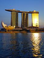Marina Bay water in Singapore