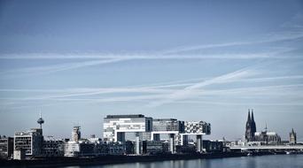 distant view of the architecture of cologne