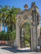 entrance to the palace in Miami, Florida