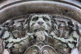 Lion Sculpture Stone old