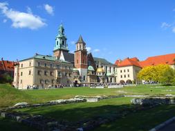 landscape of Old Wawel castle monument