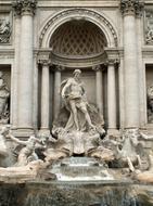 historical Fontana Di Trevi Fountain