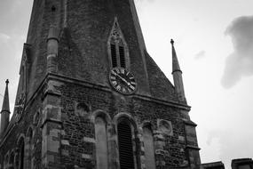 Church Ominous dark Black And White
