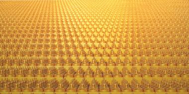 Dhammakaya Pagoda Gold statues