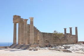 Rhodes Lindos ruins