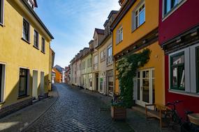 city street Thuringia Germany