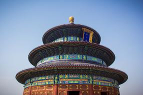 Temple Asia Pagoda blue sky