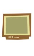 clipart of retro tv television
