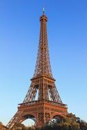 Eiffel Tower Paris and blue sky