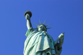 Statue Of Liberty and blue sky