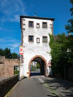 tower with arched passage in germany