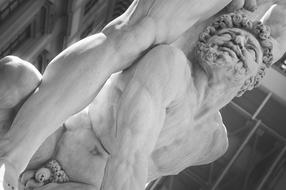 Statue Marble Greek black and white