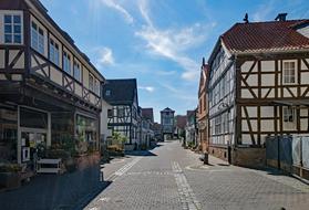 street with German houses