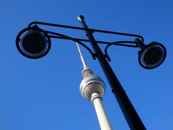 lantern and TV tower in Berlin