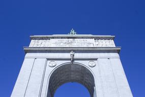 Victory Arch at sky, spain, madrid
