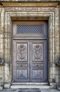 Paris France Louvre door