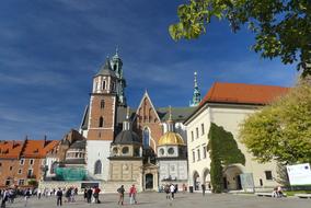 tourists near Wawel Castle