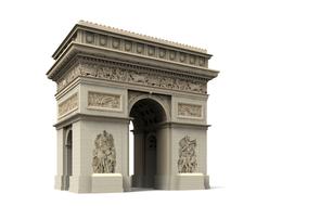 paris arc de triumph 3d