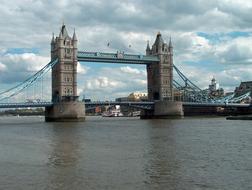 london Tower Bridge and Thames River