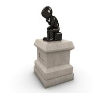 monument thinker 3d man