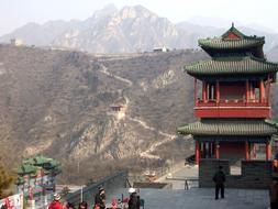 Great Wall China red tample