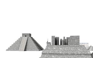 3d structure of pyramid in Mexico