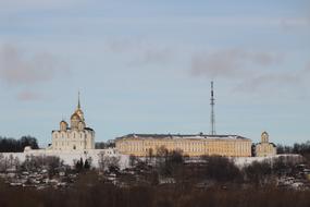 landscape of church and building