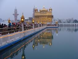 Golden Temple Shrine and river