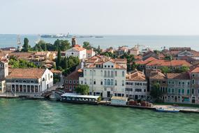 Venice river and city