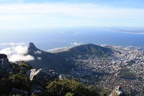 Cape Town South Africa and Mountain
