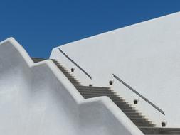 staircase on the facade of the congress hall in tenerife