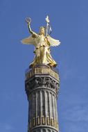 SiegessÃ¤ule Berlin Gold blue sky