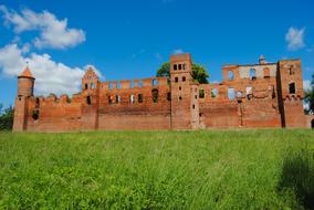 Szymbark Poland Ruins green grass