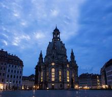 famous Frauenkirche Church, dresden