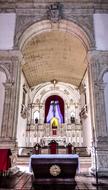 altar in a gothic cathedral